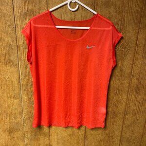 Nike Dri fit sheer cap sleeve top